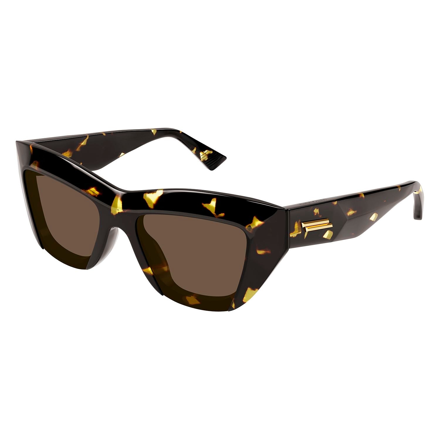 BV1218S Havana recycled acetate Sunglasses - Shiny Havana