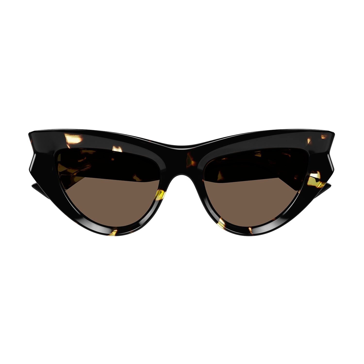 BV1220S Havana recycled acetate Sunglasses - Shiny Havana