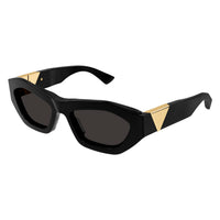 BV1221S Black recycled acetate Sunglasses - Black