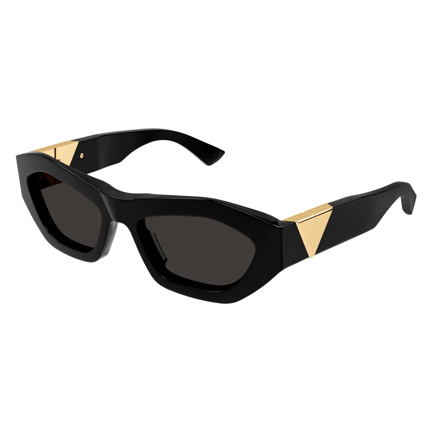 BV1221S Black recycled acetate Sunglasses - Black