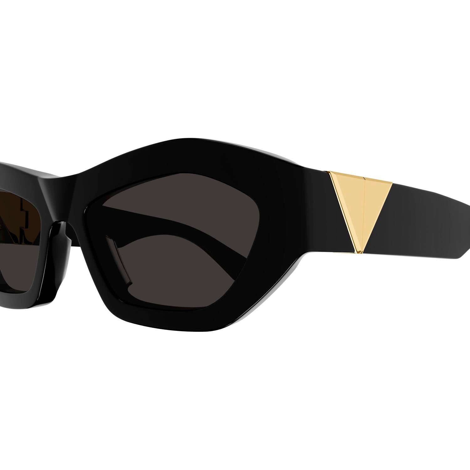 BV1221S Black recycled acetate Sunglasses - Black