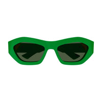 BV1221S Green recycled acetate Sunglasses - Shiny Green