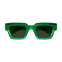 BV1230S Green recycled acetate Sunglasses - Shiny Transparent Green
