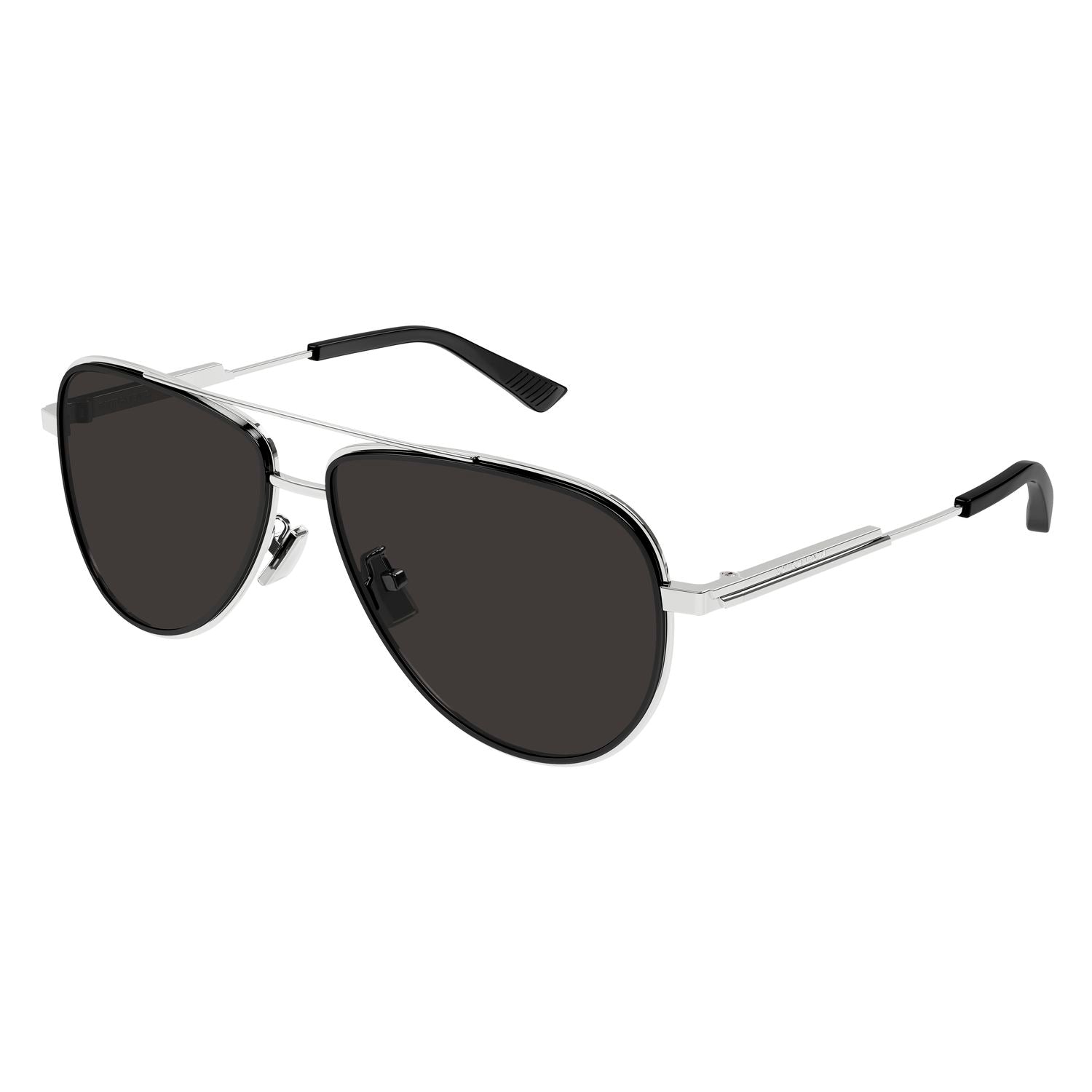BV1240S Silver metal Sunglasses - Shiny Silver