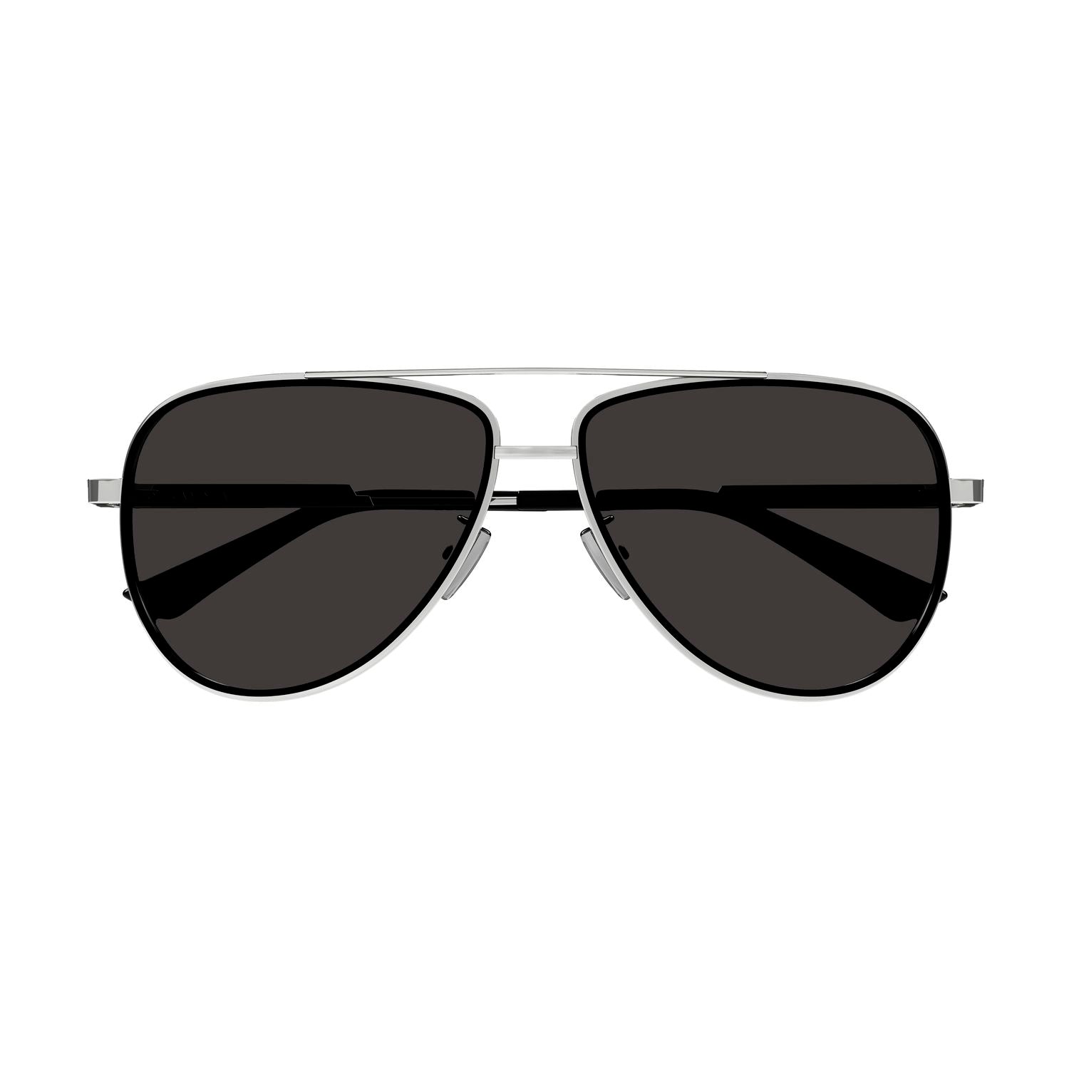 BV1240S Silver metal Sunglasses - Shiny Silver