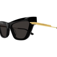 BV1241S Black recycled acetate Sunglasses - Shiny Black