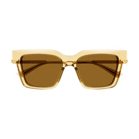BV1242S Yellow recycled acetate Sunglasses - Shiny Transparent Light Yellow