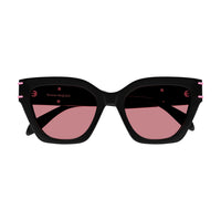 AM0398S Black recycled acetate Sunglasses - Shiny Solid Black