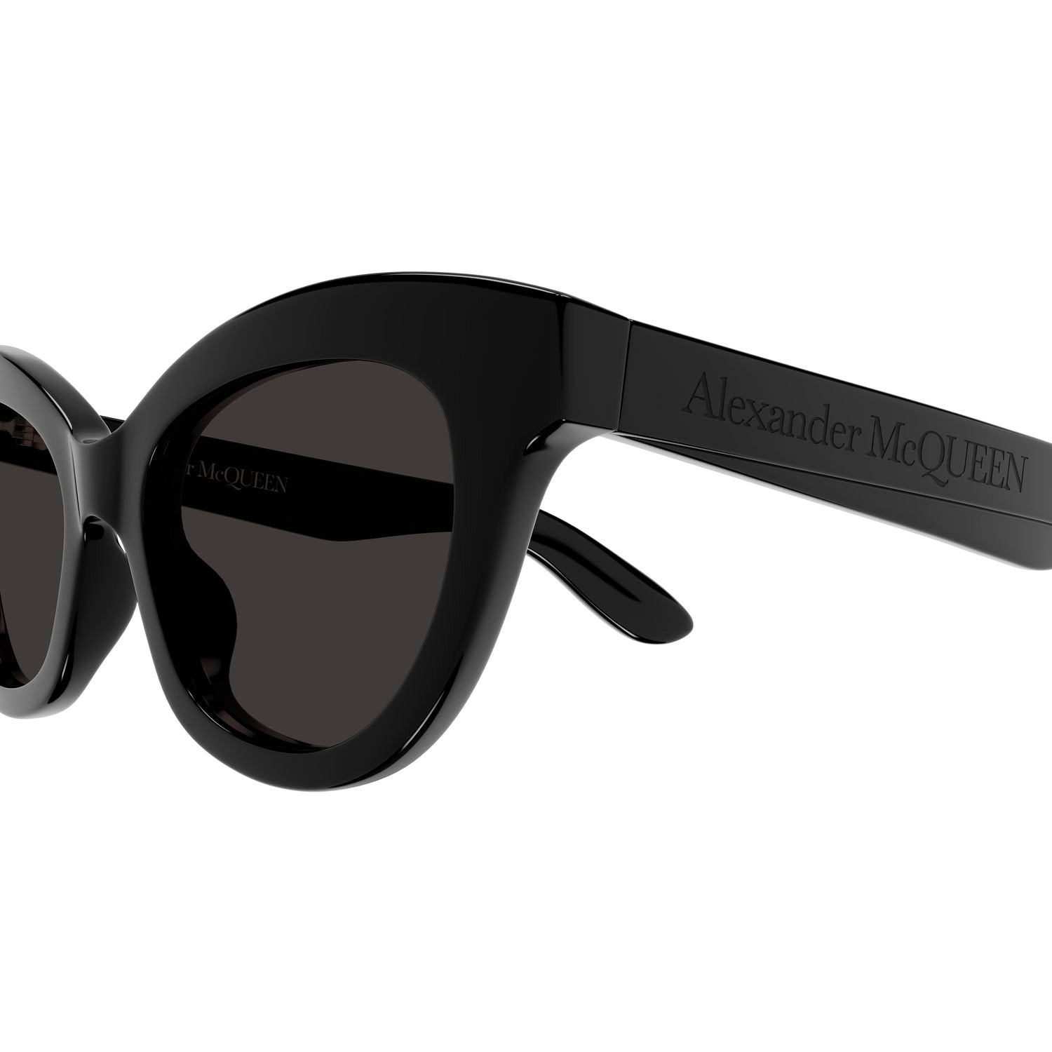 AM0391S Black recycled acetate Sunglasses - Shiny Black