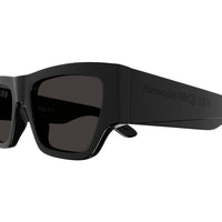 AM0393S Black recycled acetate Sunglasses - Shiny Solid Black