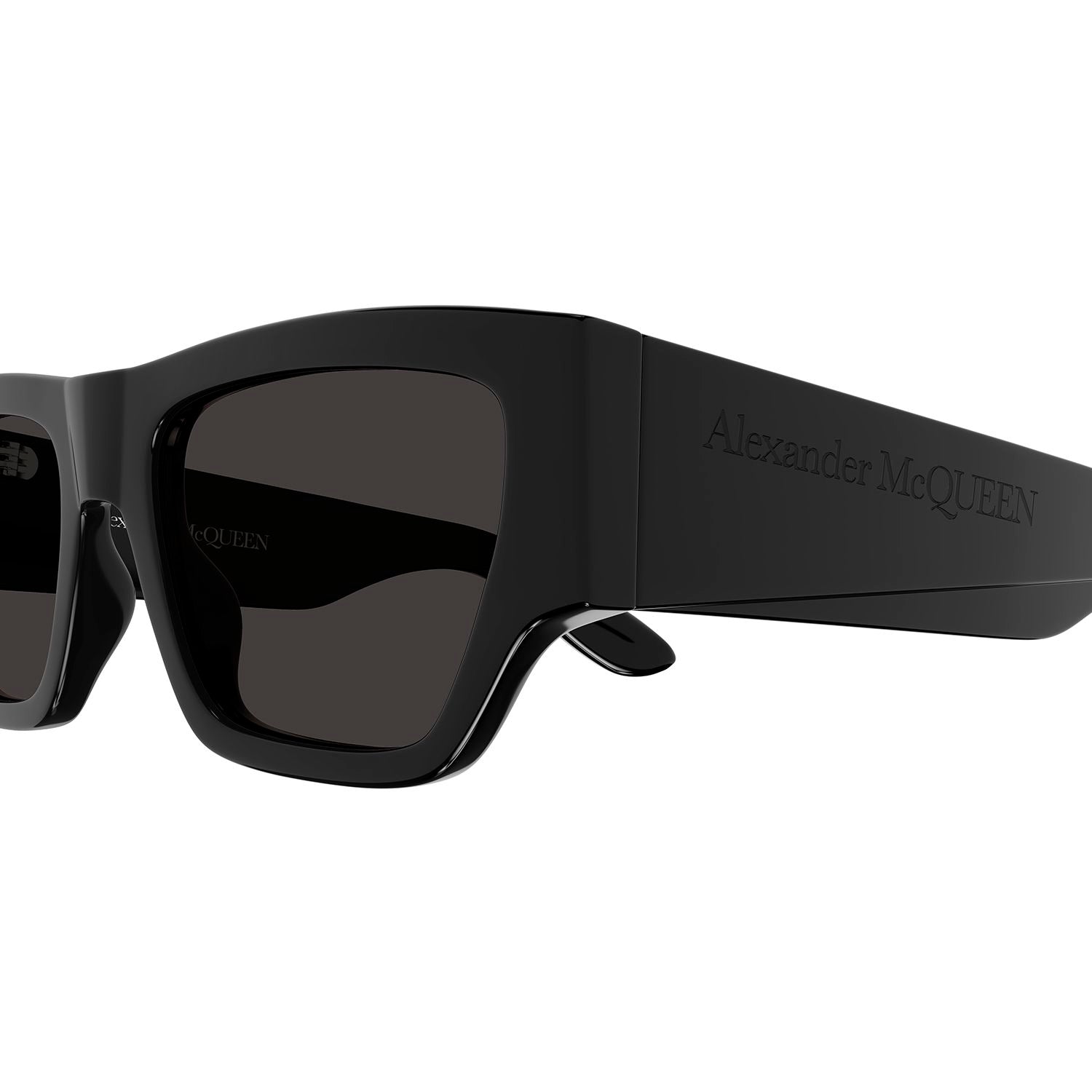 AM0393S Black recycled acetate Sunglasses - Shiny Black
