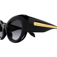 AM0403S Black bio injection Sunglasses - Shiny Black