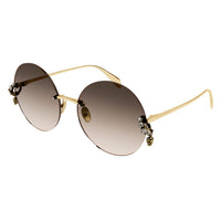 AM0418S Gold metal Sunglasses - Shiny Gold