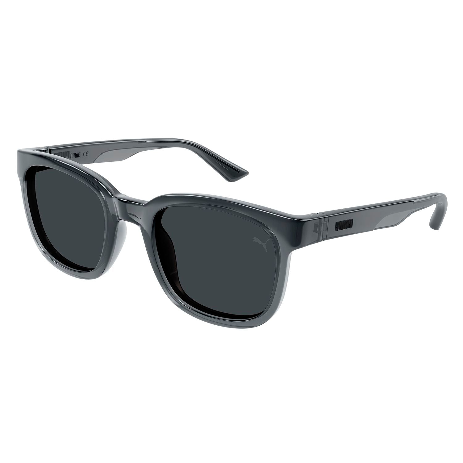 PU0424S Grey recycled injection Sunglasses - Shiny Transparent Grey