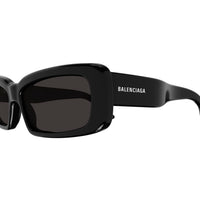 BB0286S Black recycled acetate Sunglasses - Shiny Solid Black