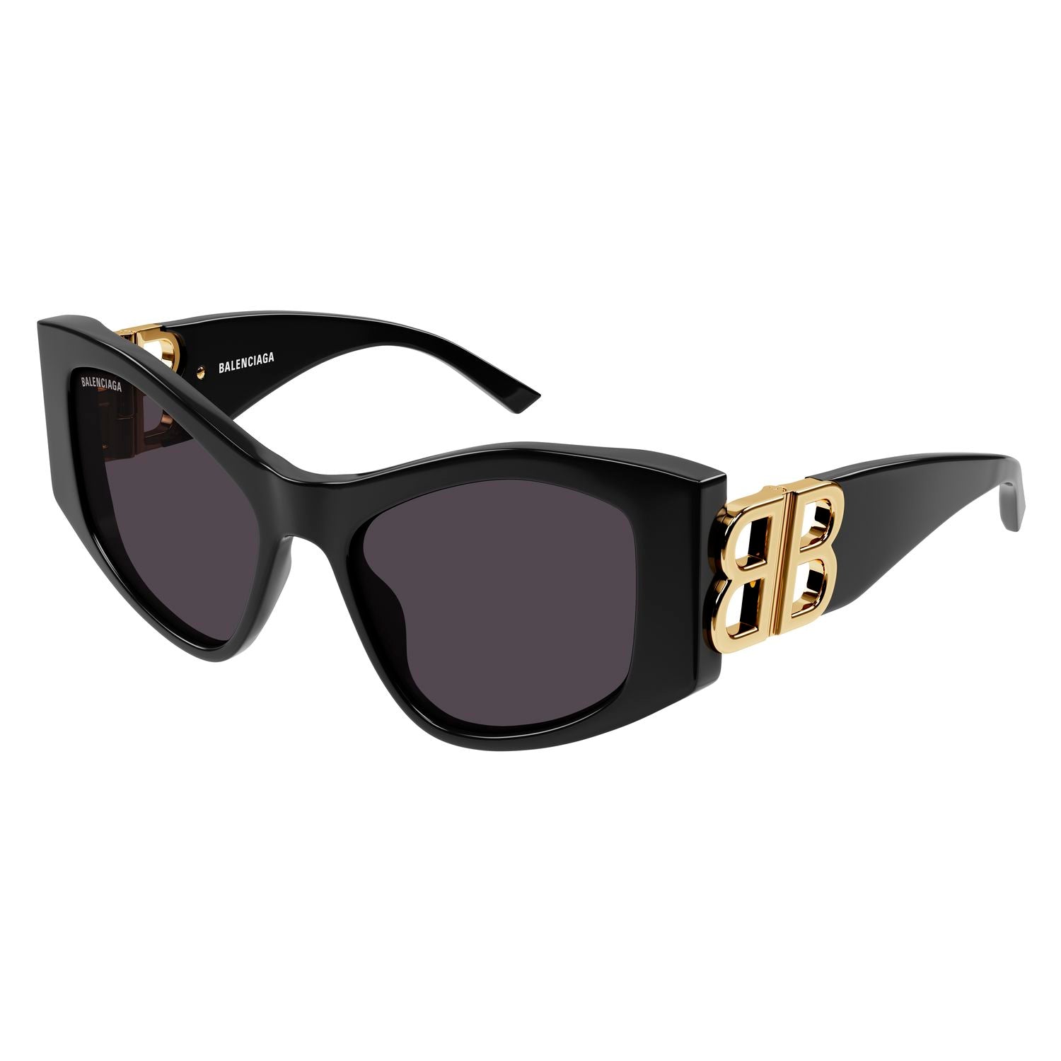 BB0287S Black recycled acetate Sunglasses - Shiny Black