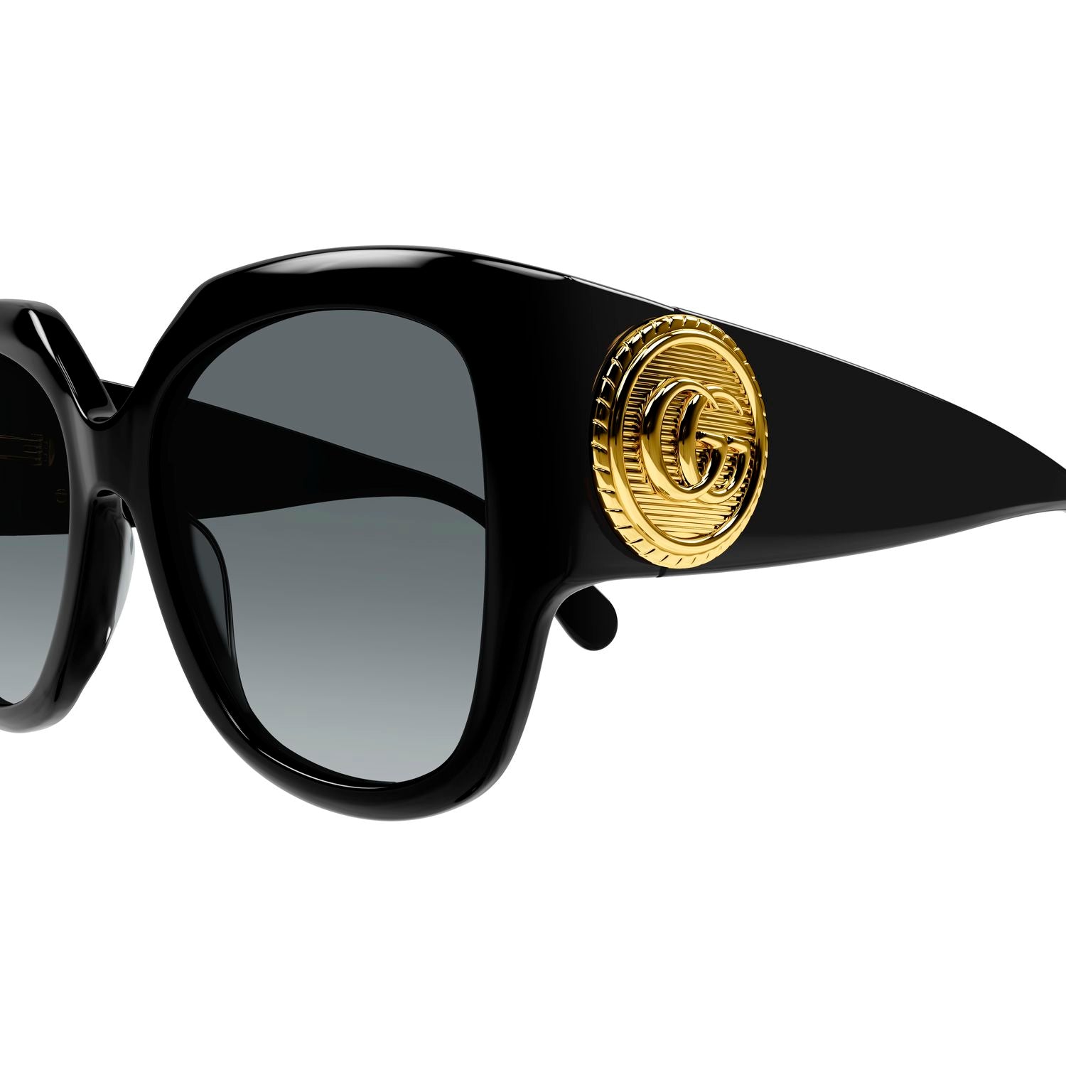 GG1407S Black recycled acetate Sunglasses - Shiny Black