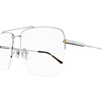 GG1415O Silver metal Optical Frames - Shiny Silver