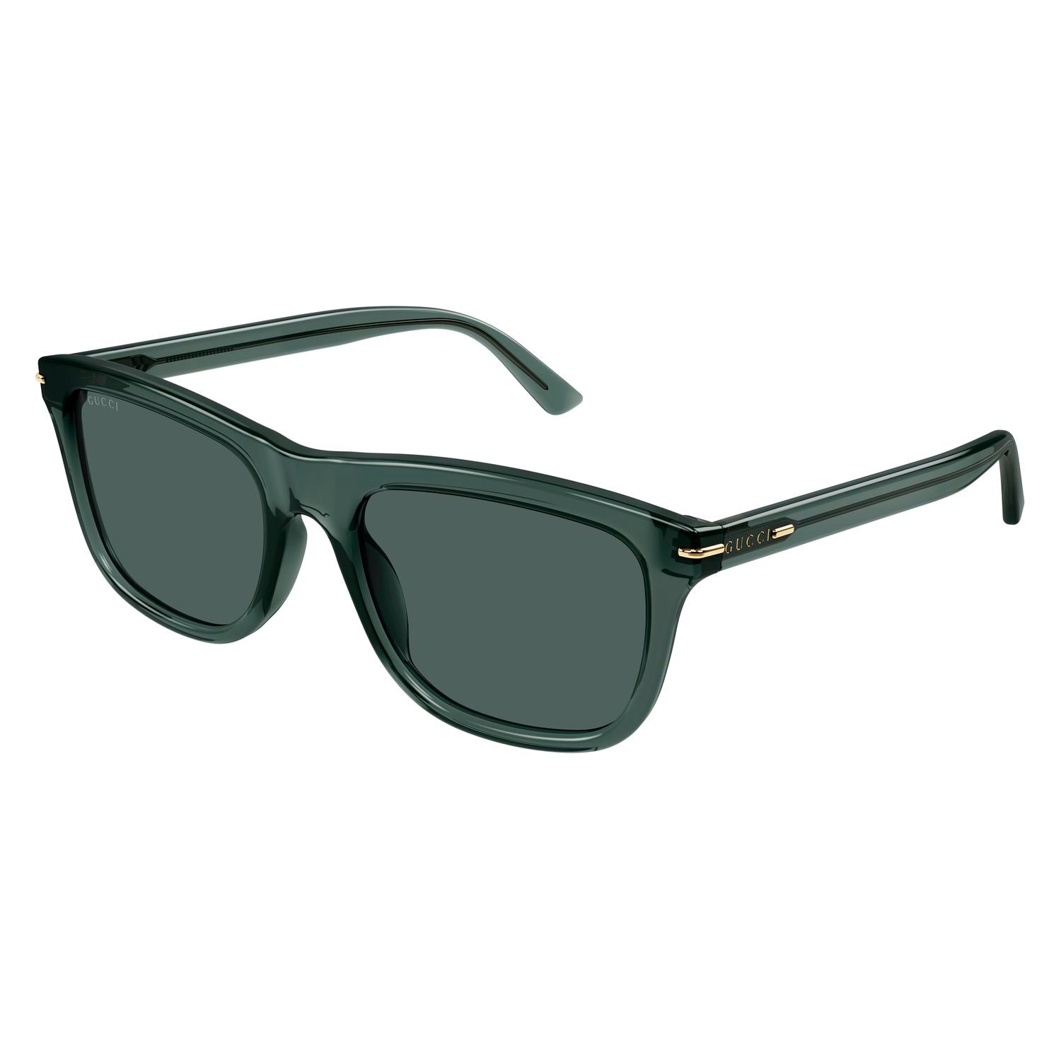 GG1444S Green recycled acetate Sunglasses - Shiny Transparent Green