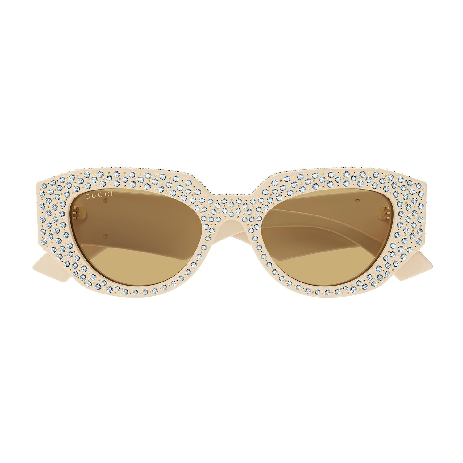 GG1421S Ivory recycled acetate strass & studs Sunglasses - Shiny Ivory