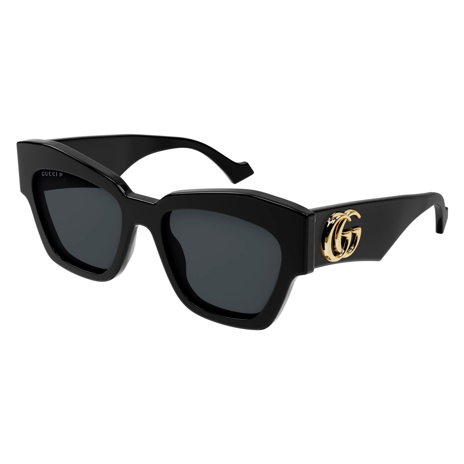 GG1422S Black recycled acetate Sunglasses - Shiny Black