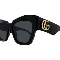 GG1422S Black recycled acetate Sunglasses - Shiny Black