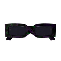 GG1425S Havana recycled acetate Sunglasses - Shiny Purple & Green Havana