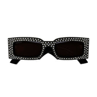 GG1425S Black strass studs & recycled acetate Sunglasses - Shiny Solid Black