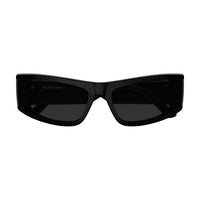BB0301S Black recycled acetate Sunglasses - Shiny Solid Black