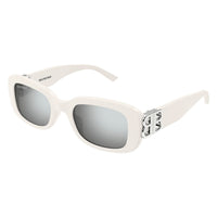 BB0310SK White recycled acetate Sunglasses - Shiny Solid Ivory
