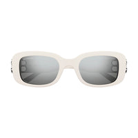 BB0310SK White recycled acetate Sunglasses - Shiny Solid Ivory