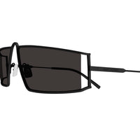 SL 606 Black metal Sunglasses - Semimatte Black