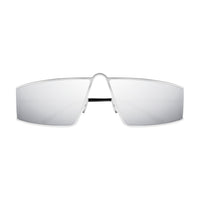SL 606 Silver metal Sunglasses - Shiny Silver