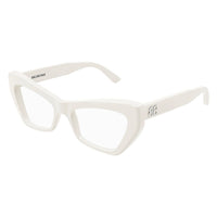 BB0296O White recycled acetate Optical Frames - Shiny Solid Ivory