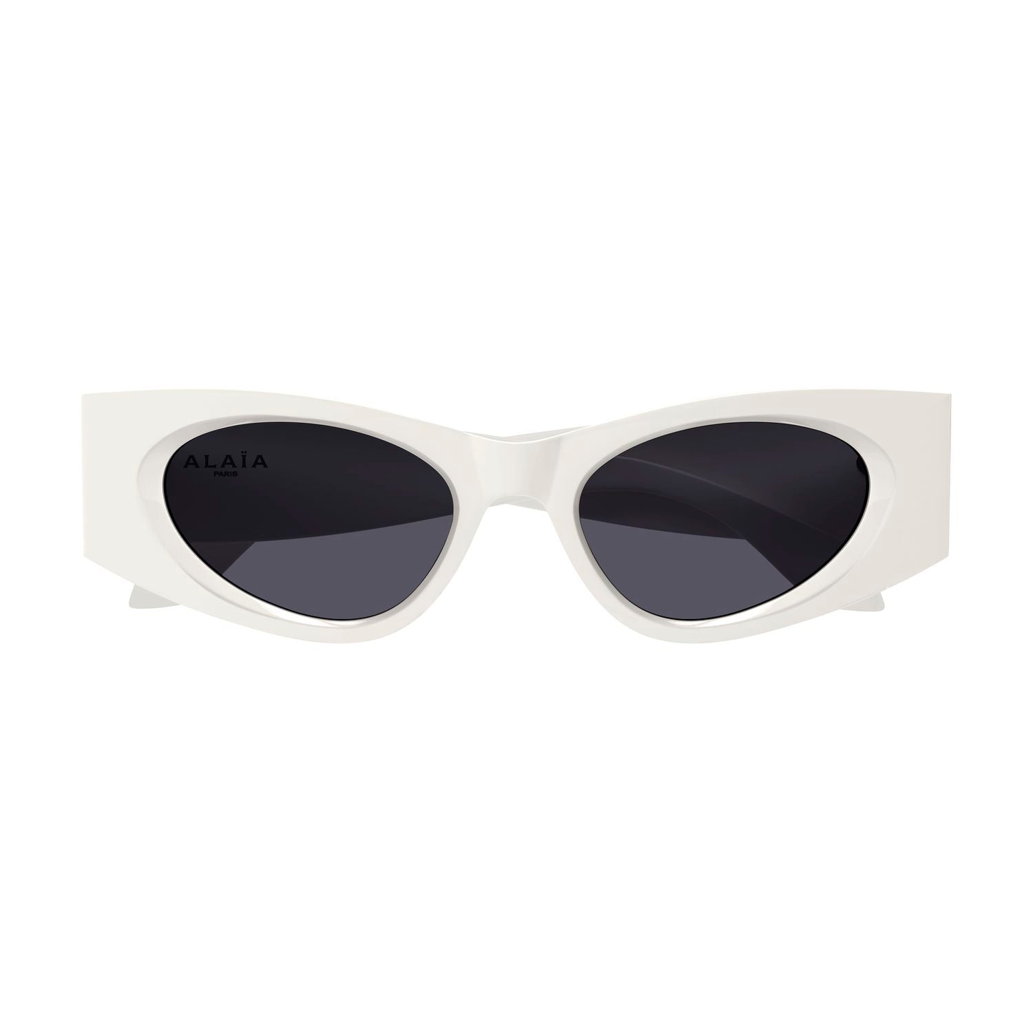 AA0075S White recycled acetate Sunglasses - Shiny White