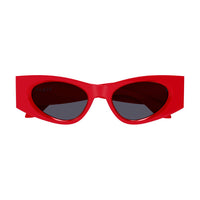 AA0075S Red recycled acetate Sunglasses - Shiny Red
