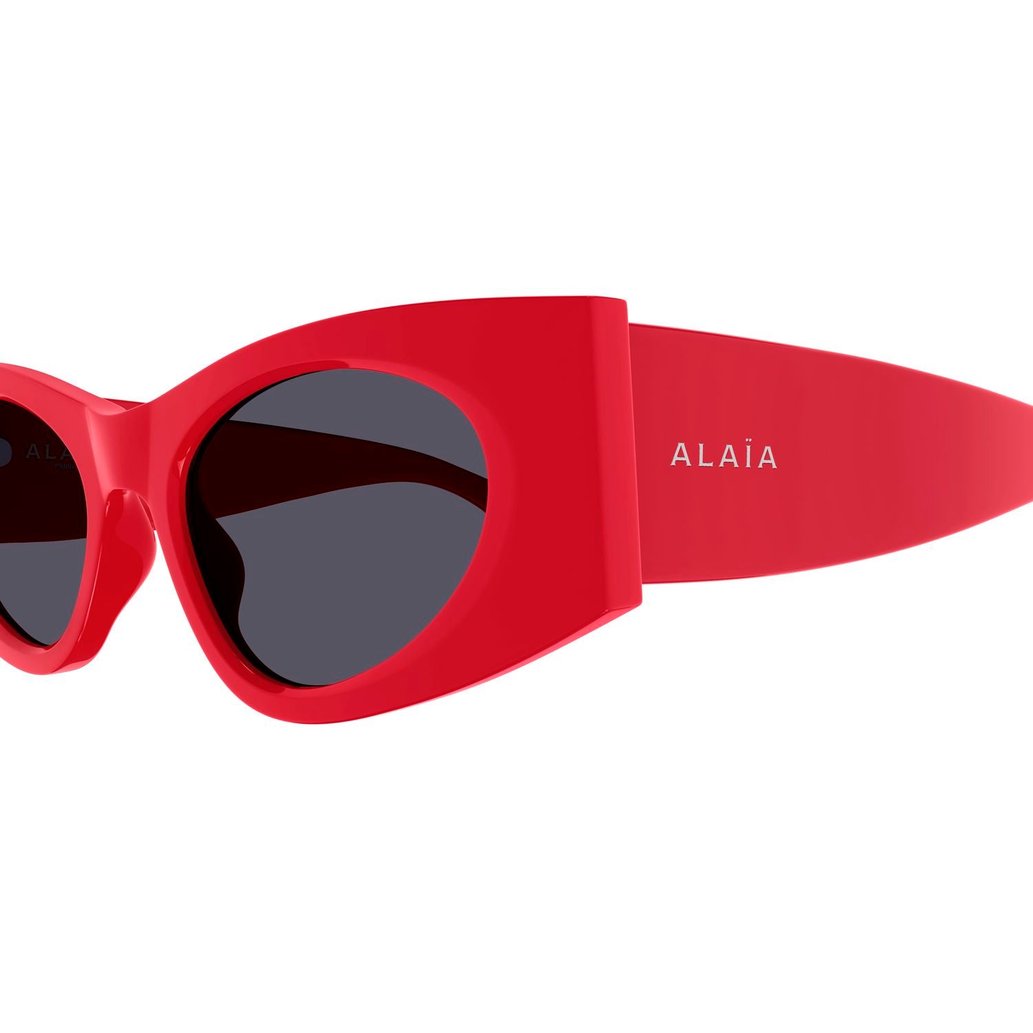 AA0075S Red recycled acetate Sunglasses - Shiny Red