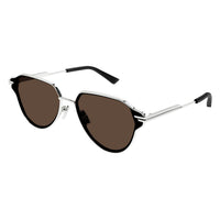 BV1271S Silver metal Sunglasses - Shiny Silver