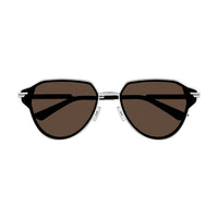 BV1271S Silver metal Sunglasses - Shiny Silver