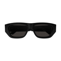 BV1252S Black recycled acetate Sunglasses - Shiny Solid Black