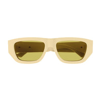 BV1252S Ivory recycled acetate Sunglasses - Shiny Solid Ivory