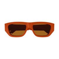 BV1252S Orange recycled acetate Sunglasses - Shiny Solid & Orange Opium