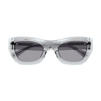 BV1251S Grey recycled acetate Sunglasses - Shiny Transparent Light Grey