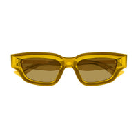 BV1250S Brown injection Sunglasses - Shiny Transparent Mustard