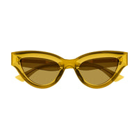 BV1249S Brown injection Sunglasses - Shiny Transparent Mustard