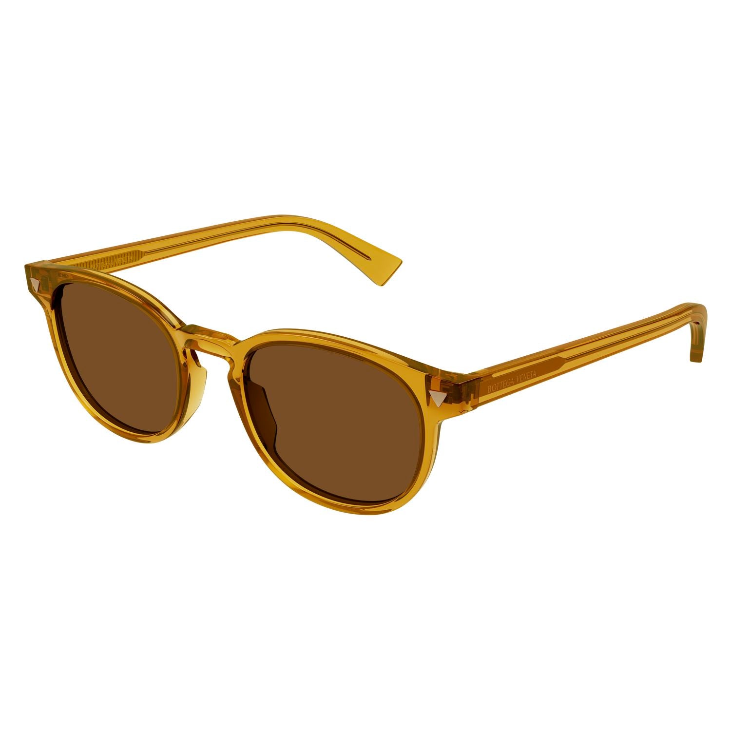 BV1253S Yellow recycled acetate Sunglasses - Shiny Transparent Yellow