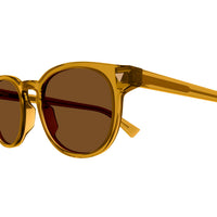 BV1253S Yellow recycled acetate Sunglasses - Shiny Transparent Yellow