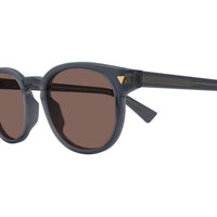 BV1253S Grey recycled acetate Sunglasses - Shiny Transparent Grey