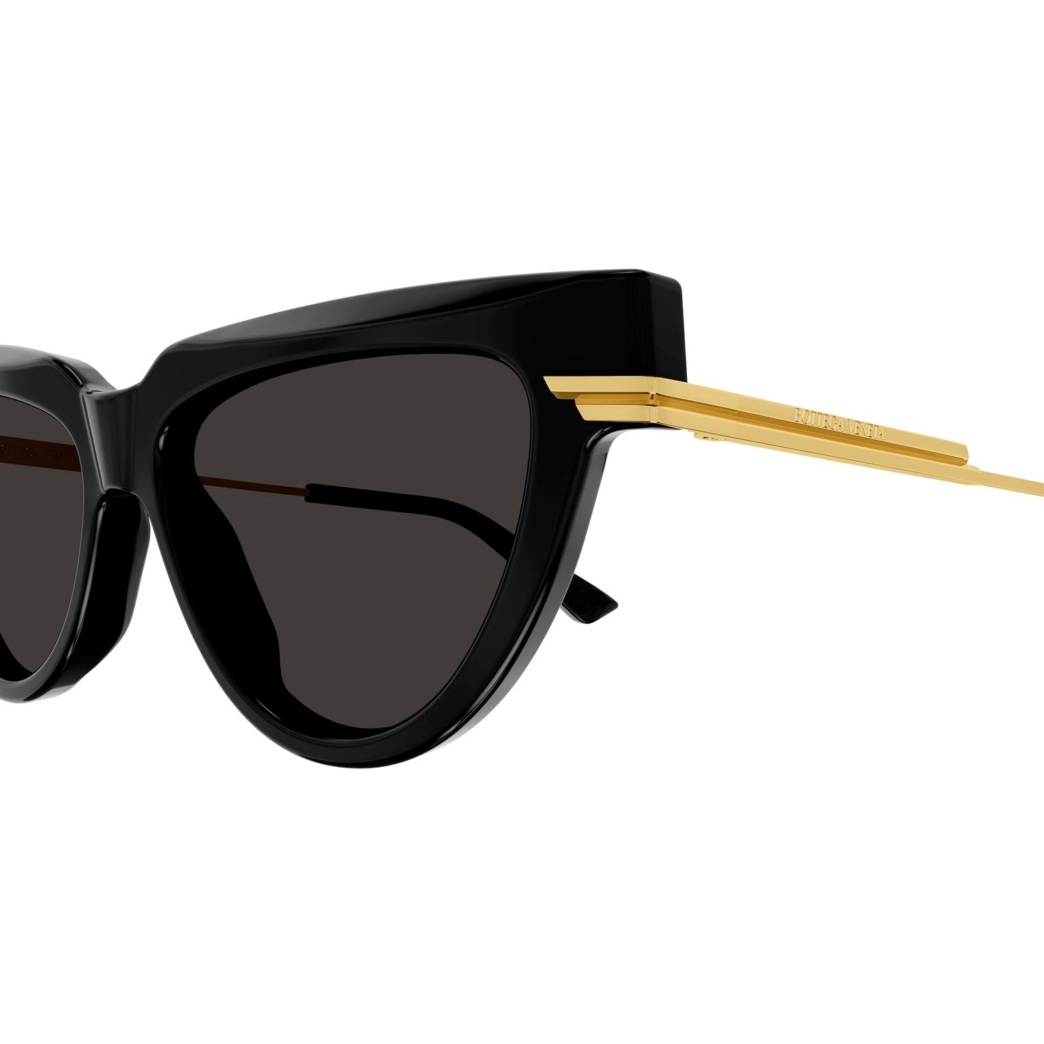BV1265S Black recycled acetate Sunglasses - Shiny Black