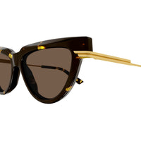 BV1265S Havana recycled acetate Sunglasses - Shiny Havana